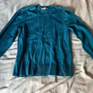 Loft Teal Long Sleeve Sweater